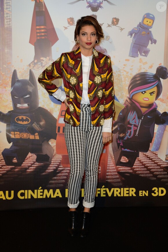Tal lors de l'avant-première du film La Grande Aventure Lego au cinéma Gaumont Opéra à Paris, le 16 février 2014