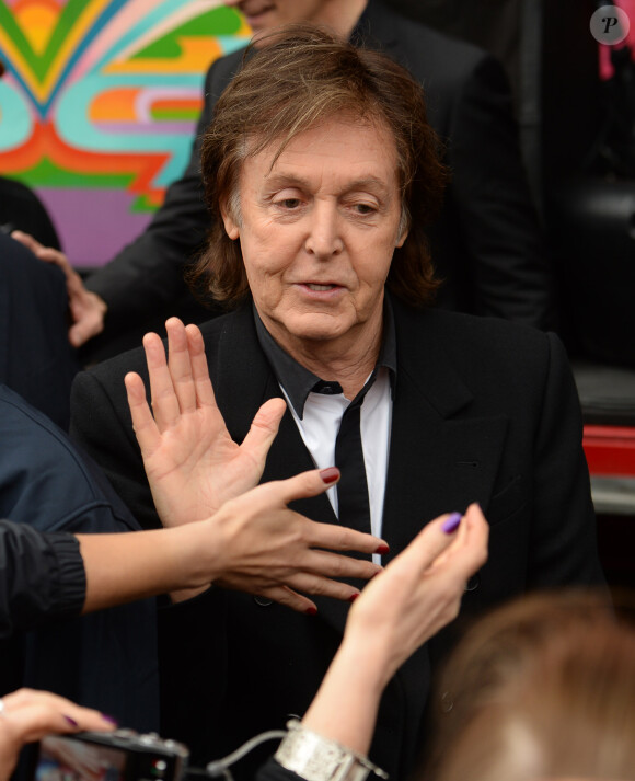 Paul McCartney à Londres le 18 octobre 2013.