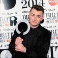 Sam Smith, prix des critiques, lors des Brit Awards 2014, le 19 février 2014 à Londres.