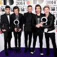 One Direction a reçu deux prix lors des Brit Awards 2014, le 19 février 2014 à Londres.