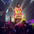 Katy Perry à l'O2 Arena de Londres lors des Brit Awards 2014, le 19 février.