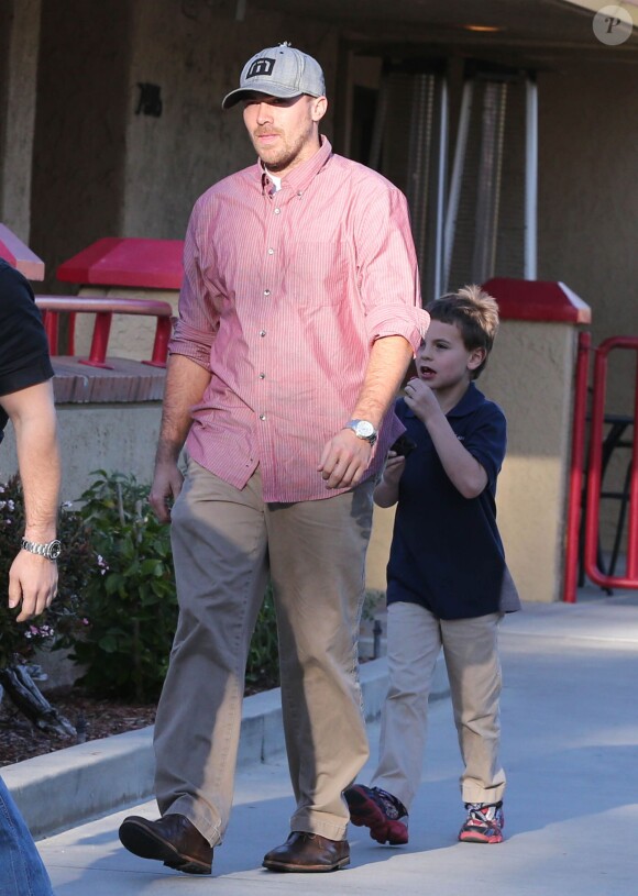 David Lucado, petit ami de Britney Spears, à Calabasas, le 21 février 2014.