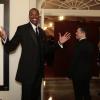 Jason Collins le 11 février 2014 lors d'un dîner d'état donné à la Maison Blanche par le président Barack Obama en l'honneur de François Hollande à Washington