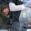 Dakota Johnson sur le tournage de Fifty Shades Of Grey à Vancouver, le 1er décembre 2013.