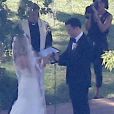 Mariage de l'animateur Jimmy Kimmel et Molly McNearney à Ojai, le 13 juillet 2013.