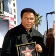  Mohamed Ali à Los Angeles sur le fameux Walk of Fame le 14 janvier 2002 