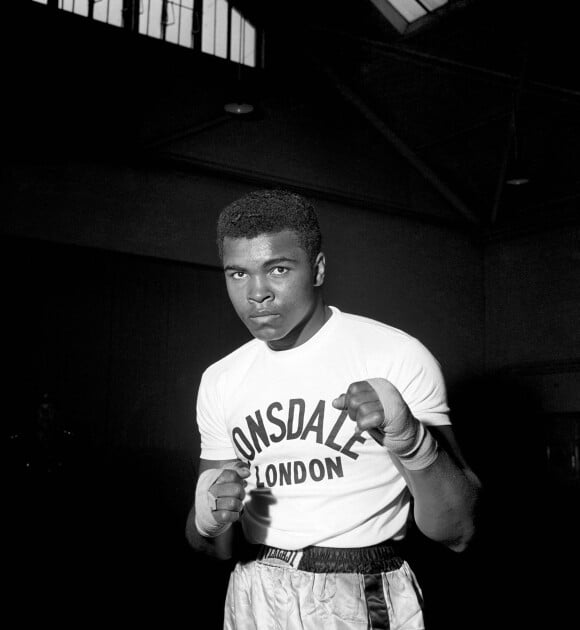 Mohamed Ali à Londres, le 29 mai 1963