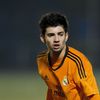Enzo Zidane sous le maillot du Real Madrid lors de l'UEFA Youth League face au FC Kpbenhavn à Copenhague, le 10 décembre 2013