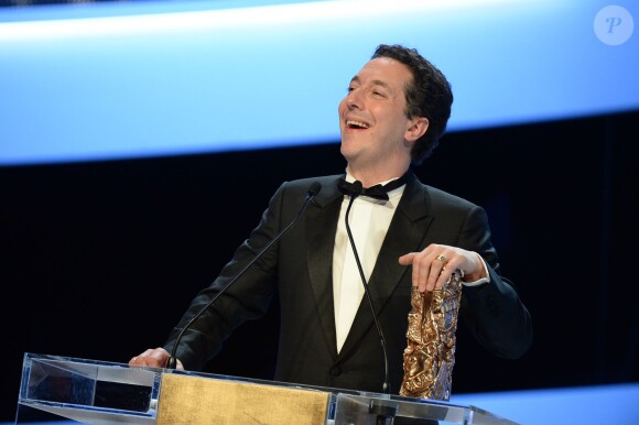 Guillaume Gallienne heureux meilleur acteur à la 39e cérémonie des César du Cinéma à Paris, le 28 février 2014.