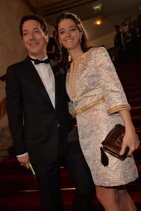 Guillaume Gallienne et sa femme Amandine à la 39e cérémonie des César du Cinéma à Paris, le 28 février 2014.