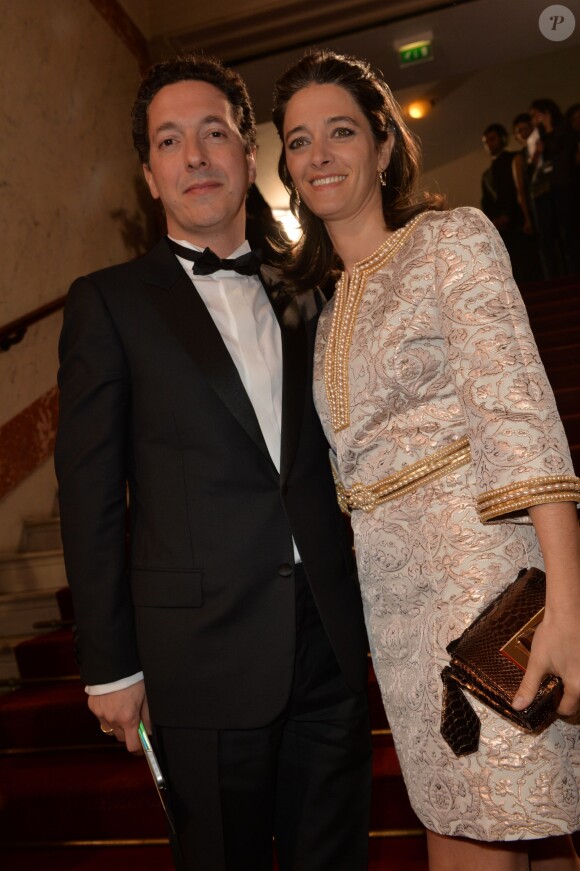 Guillaume Gallienne et sa feme à la 39e cérémonie des César du Cinéma à Paris, le 28 février 2014.