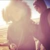 Alizée, Grégoire Lyonnet et Annily en vacances à New York le 1er mars 2014.