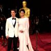 Camila Alves et son mari Matthew McConaughey arrivant aux Oscars le 2 mars 2014