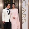 Camila Alves et son mari Matthew McConaughey arrivant aux Oscars le 2 mars 2014