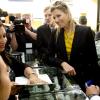 La reine Maxima des Pays-Bas en visite en Colombie le 3 mars 2014, à Lebrija, en sa qualité d'ambassadrice des Nations unies pour la microfinance.