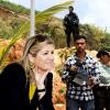 La reine Maxima des Pays-Bas visite la plantation d'agrumes de Maria Lucinda Sanabria Daza dans la ville Lebrija en Colombie le 3 mars 2014.
