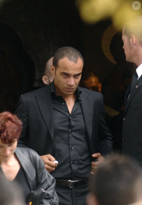 Adel Kachermi aux obsèques de Filip Nikolic, à Paris le 24 septembre 2009.