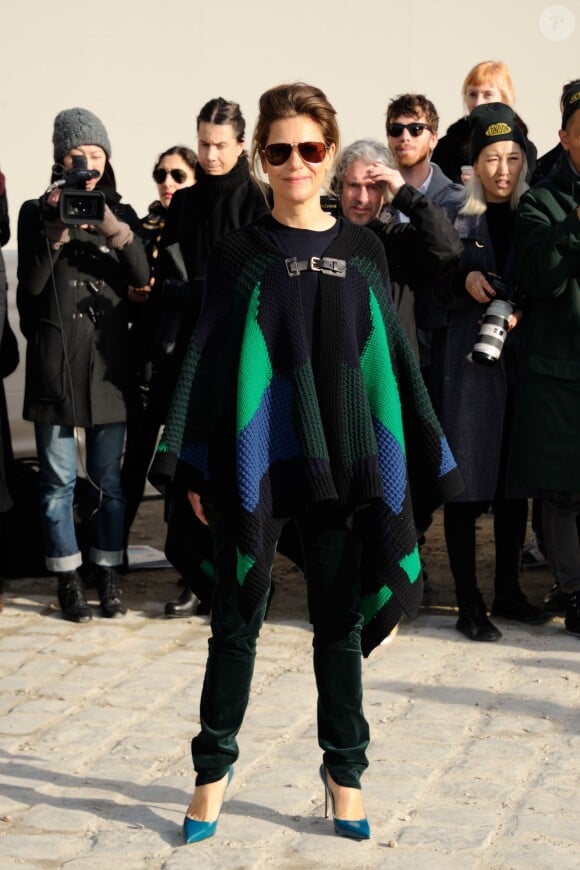 Marina Fois au défilé Louis Vuitton à Paris, le 5 mars 2014.