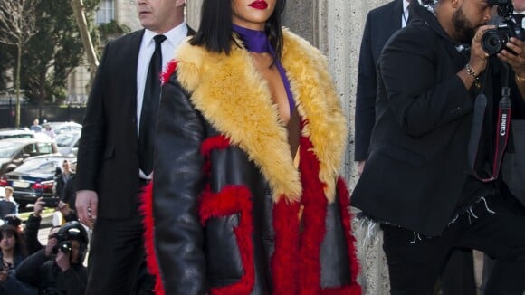 Fashion Week : Rihanna, ultrasexy pour sa tournée des défilés