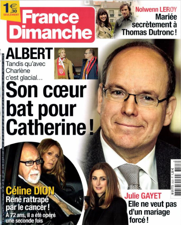 France Dimanche, mars 2014.