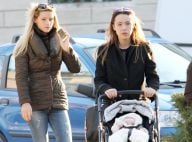 Michelle Hunziker : Maman radieuse en balade avec Aurora et la petite Sole