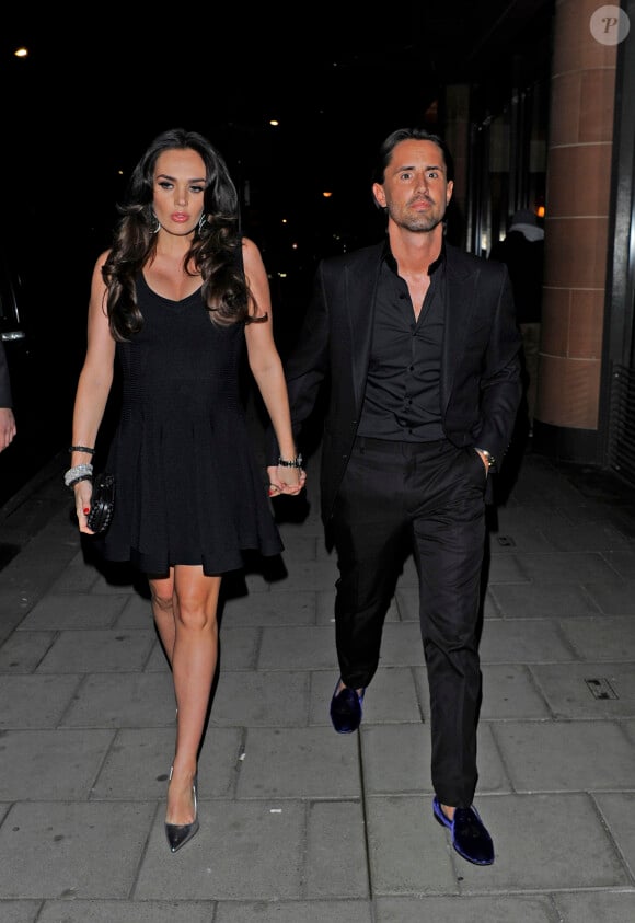 Tamara Ecclestone, enceinte, et son mari Jay Rutland arrivent pour dîner au restaurant C à Londres, le 8 mars 2014