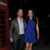 Tamara Ecclestone et son mari Jay Rutland à la sortie du restaurant Roka à Londres le 5 mars 2014