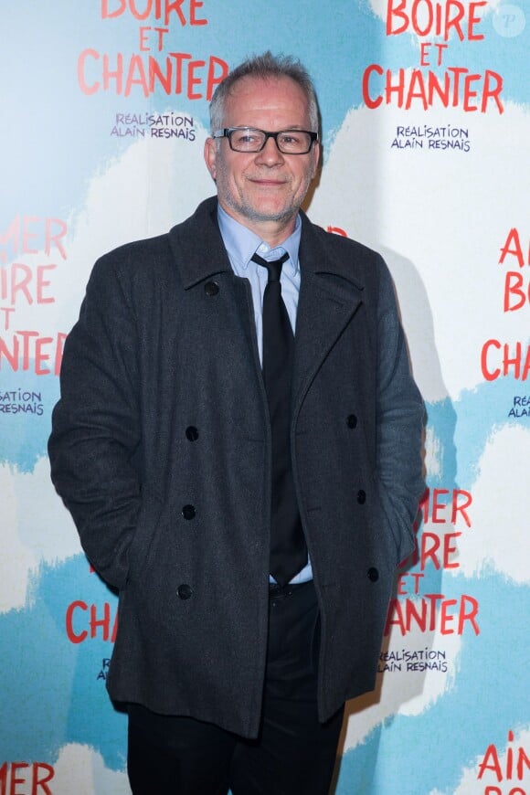 Thierry Frémaux à l'avant première du film Aimer, boire et chanter à Paris le 10 mars 2014.