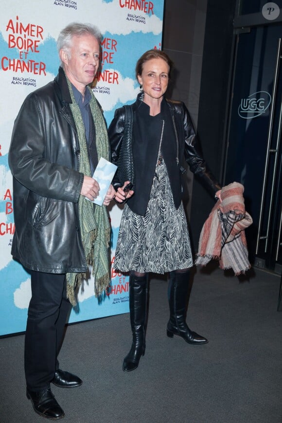 Marie-Laure de Villepin à l'avant première du film Aimer, boire et chanter à Paris le 10 mars 2014.