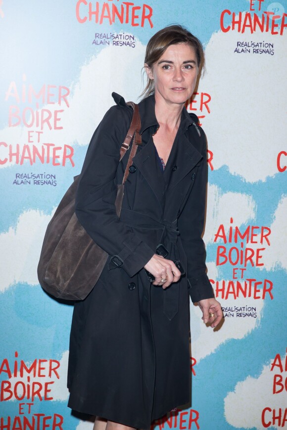 Anne Consigny à l'avant première du film Aimer, boire et chanter à Paris le 10 mars 2014.