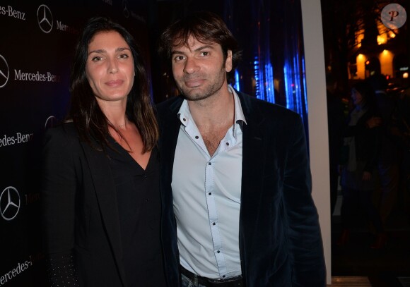 Christophe Dominici et sa femme Lorette - Soirée de lancement du Pop Up Store Mercedes Benz à Paris, le 11 mars 2014.