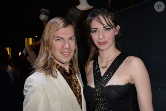 Christophe Guillarmé et Sarah Barzyk - Soirée de lancement du Pop Up Store Mercedes Benz à Paris, le 11 mars 2014.