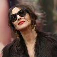 L'icône Monica Bellucci inaugure une boutique Dolce &amp; Gabbana au centre commercial TsUM. Moscou, le 12 mars 2014.