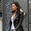 Kim Kardashian quitte la Casa Casuarina, ancienne maison de Gianni Versace à Miami, le 13 mars 2014.