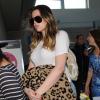 Kim, Khloe et Kourtney Kardashian arrivent à Los Angeles en provenance de Miami, le 13 mars 2014.