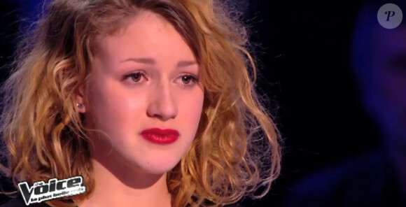 Cloé sauvée au dernier moment par Mika dans "The Voice 3", émission du 15 mars 2014.