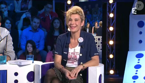 Frigide Barjot invitée de l'émission On n'est pas couché du samedi 8 mars 2014.