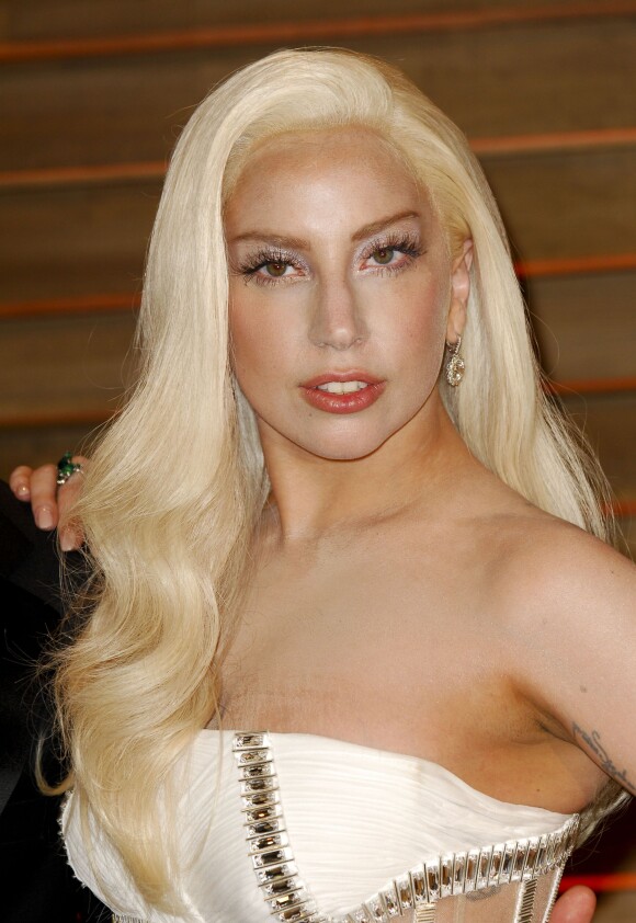 La chanteuse Lady Gaga à la soirée Vanity fair après les Oscars 2014 à West Hollywood. Le 2 mars 2014.