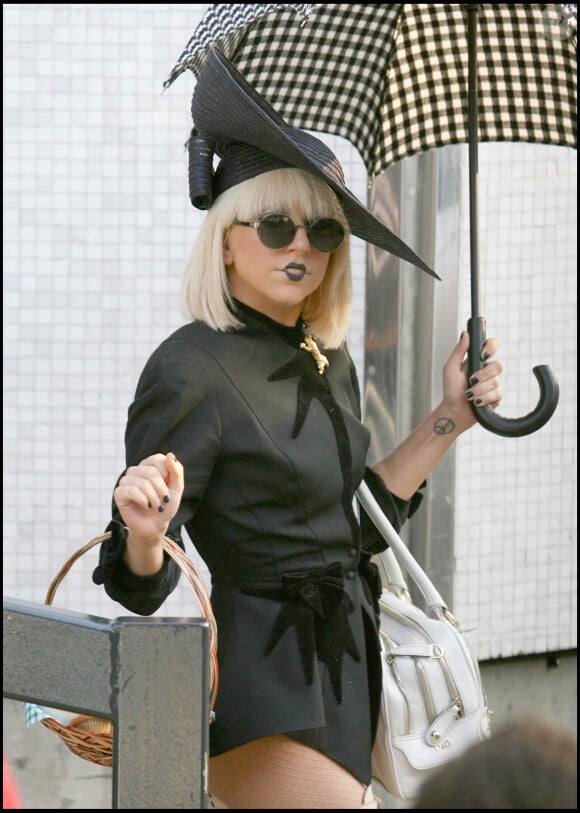 Exclusif - Lady Gaga à Londres, le 20 avril 2009.