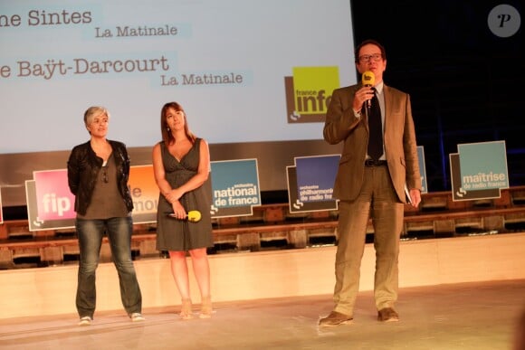 Pierre-Marie Christin, Fabienne Sintes et Celyne Bayt-Darcourt à Paris, le 28 août 2013.