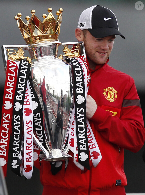 Wayne Rooney lors de la parade des champions à Manchester, le 13 mai 2013
