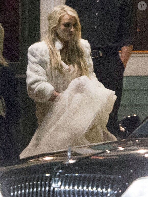 Exclusif - James Watson et Jamie Lynn Spears ont fêté leur mariage lors d'une soirée au Monkey Hill Bar à La Nouvelle-Orléans, le 14 mars 2014.
