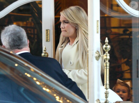 Exclusif - Maddie et Jamie Lynn Spears au dîner de répétition du mariage de Jamie Lynn Spears et James Watson dans un restaurant à La Nouvelle-Orléans, le 13 mars 2014.