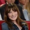 Carla Bruni - Enregistrement de l'émission "Vivement Dimanche" à Paris le 19 mars 2014. L'émission sera diffusée le 23 mars sur France 2.