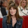 Carla Bruni - Enregistrement de l'émission "Vivement Dimanche" à Paris le 19 mars 2014. L'émission sera diffusée le 23 mars sur France 2.
