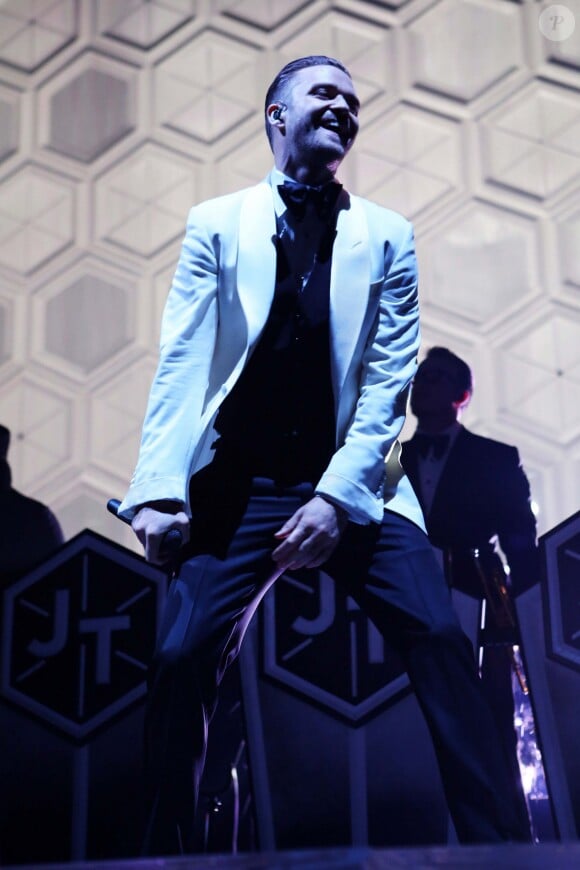 Justin Timberlake en concert à la Philips Arena à Atlanta, le 17 décembre 2013.