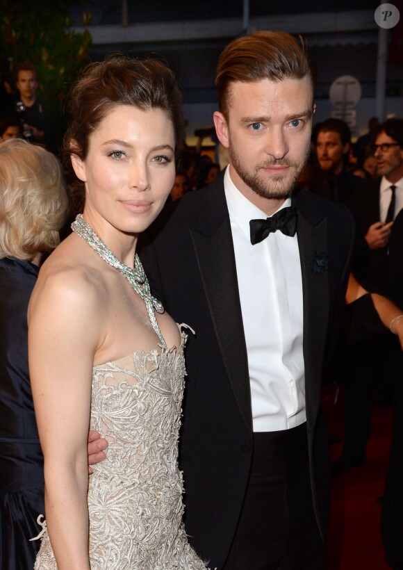 Jessica Biel et Justin Timberlake lors du Festival de Cannes, le 19 mai 2013.