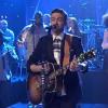 Justin Timberlake interprète son nouveau single Not a bad thing dans l'émission The Tonight Show starring Jimmy Fallon.