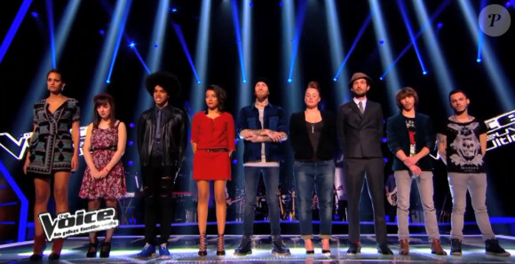 La team de Garou dans The Voice 3 le samedi 22 mars 2014 sur TF1