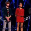 Flo et Maximilien sont sauvés par Garou lors de l'épreuve ultime dans The Voice 3 le samedi 22 mars 2014 sur TF1